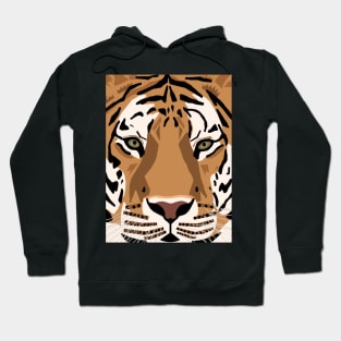 Close Up Tiger Face Hoodie